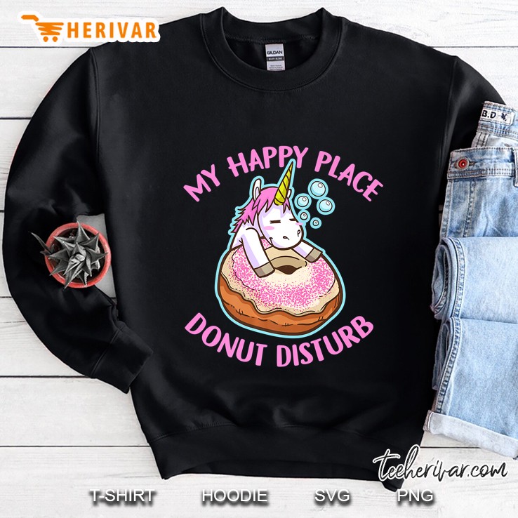 My Happy Place Donut Disturb Unicorn Premium Mugs