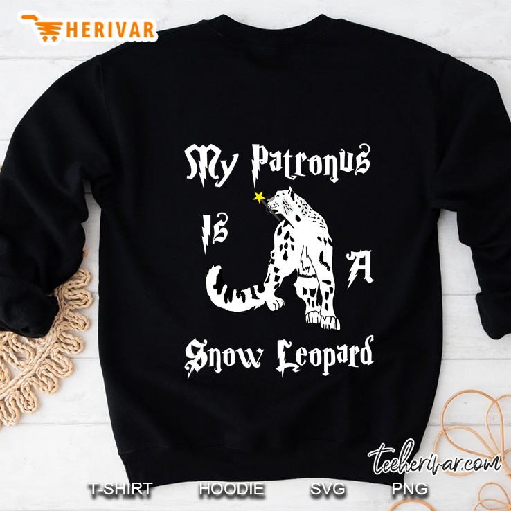 My Patronus Is A Snow Leopard Magical Feline Big Cat Sweatshirt