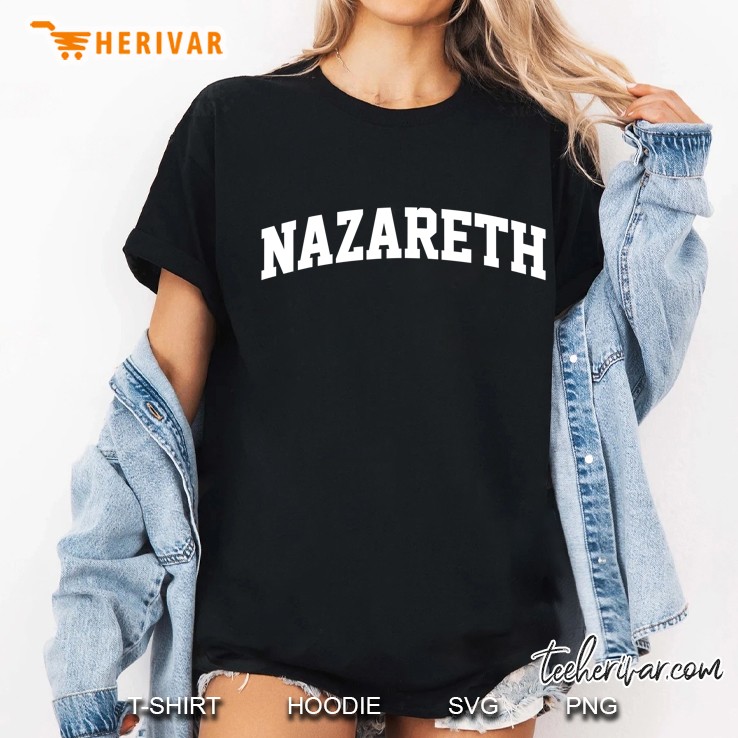 Nazareth Vintage Retro Sports Team College Gym Arch Hoodie