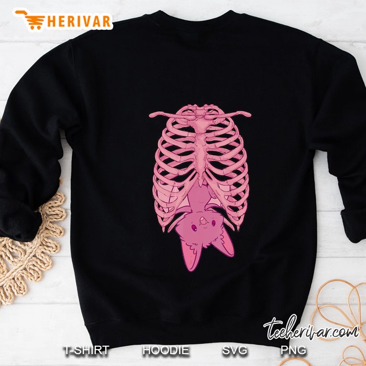Nu Goth Bat Pastel Goth Skeleton Sweatshirt