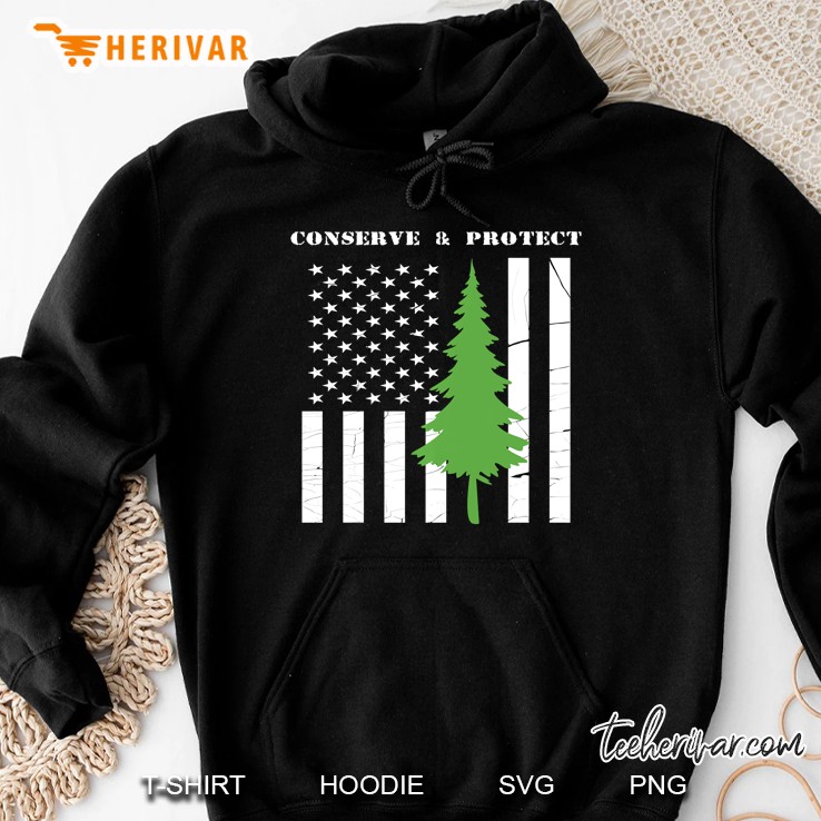 Thin Green Line Usa American Flag Hoodie