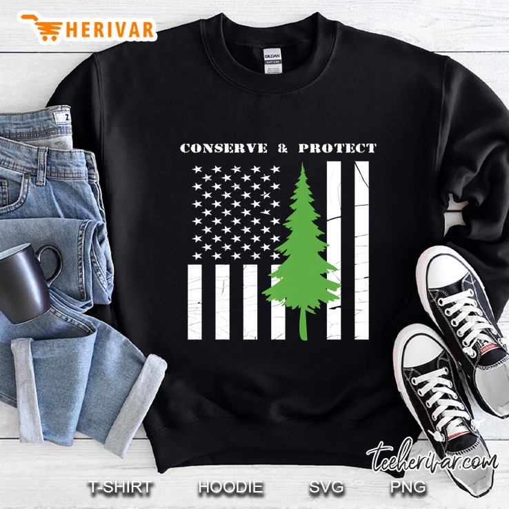 Thin Green Line Usa American Flag Sweatshirt