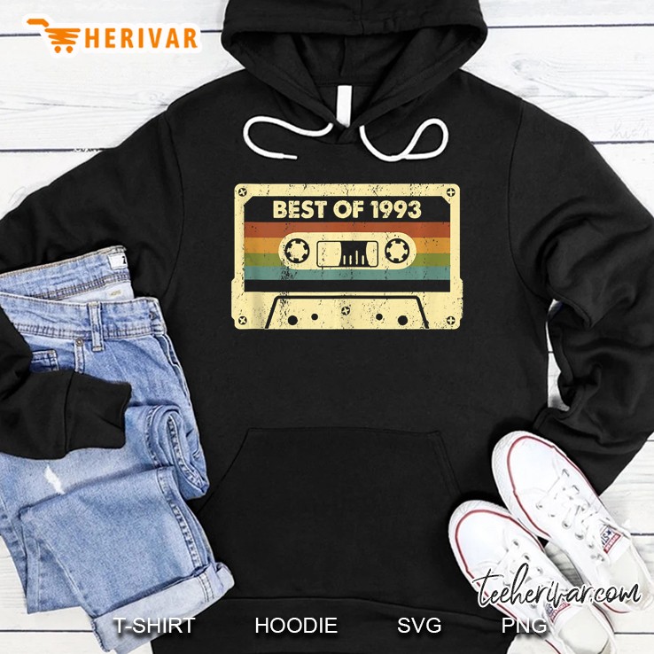 Vintage Best Of 1993 27Th Birthday Cassette 27 Years Old Hoodie