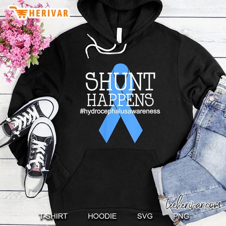 Womens Hydrocephalus Warrior No More B.S. Shunt Happens V-Neck Hoodie