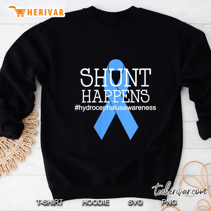Womens Hydrocephalus Warrior No More B.S. Shunt Happens V-Neck Sweatshirt