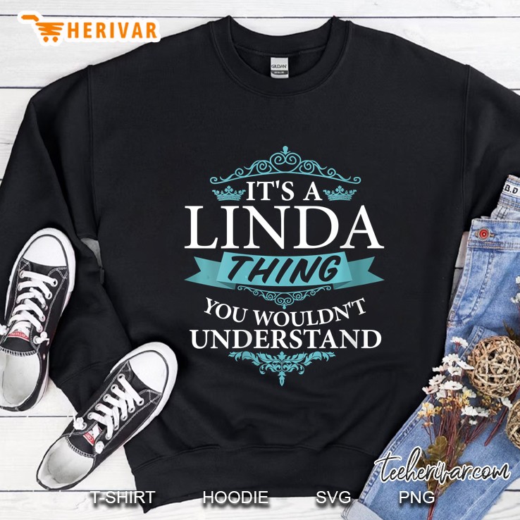 Womens It's A Linda Wouldn't Understand V-Neck Mugs