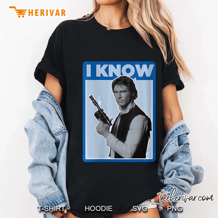 Womens Star Wars Han Solo I Know Couples V-Neck Ladies Tee