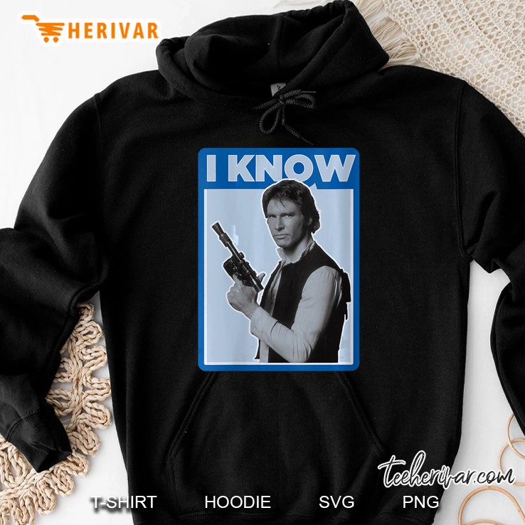 Womens Star Wars Han Solo I Know Couples V-Neck Hoodie