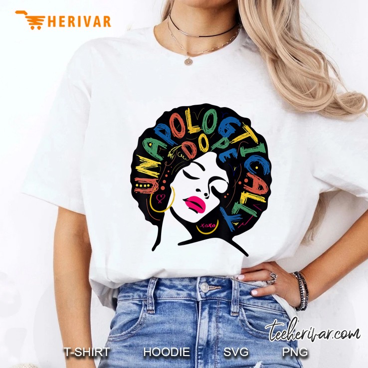 Melanin Strong Afro Woman Queen Black History Month Gift Ladies Tee