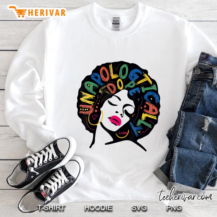 Melanin Strong Afro Woman Queen Black History Month Gift Sweatshirt