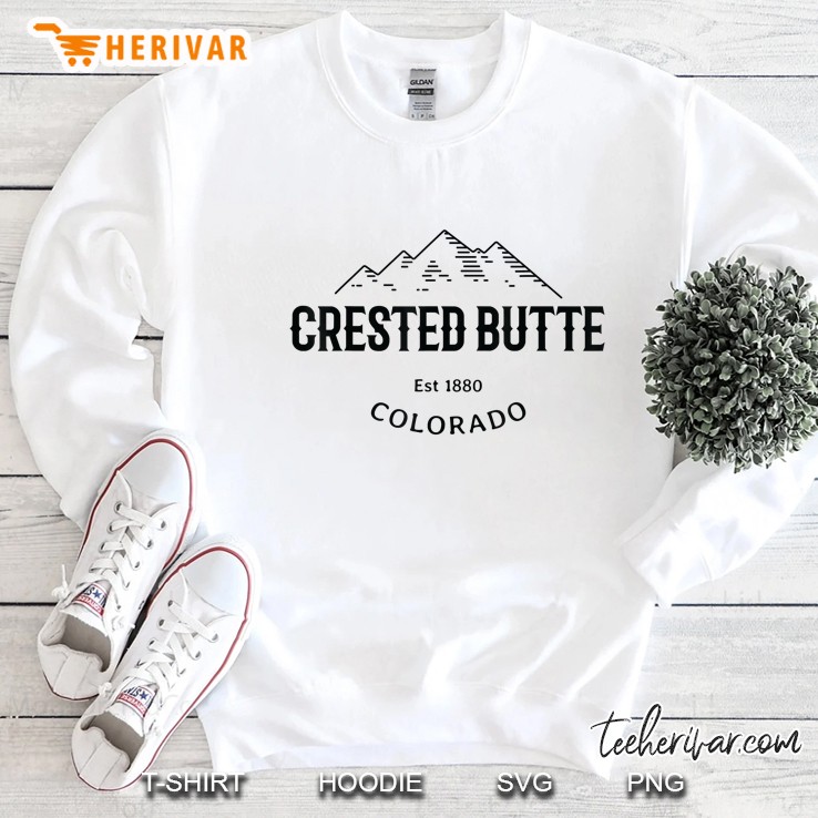 Original Crested Butte Co Rocky Mountains Graphic Design Sweatshirt
