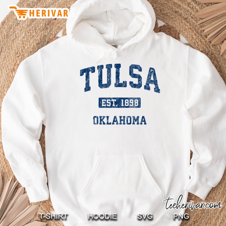 Tulsa Oklahoma Ok Vintage Athletic Sports Design Hoodie