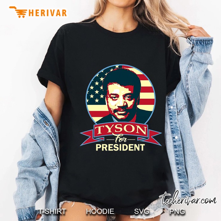 Tyson For President American Flag Version Hoodie