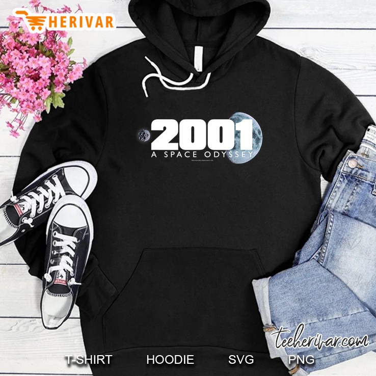 2001 A Space Odyssey Moon Logo Hoodie