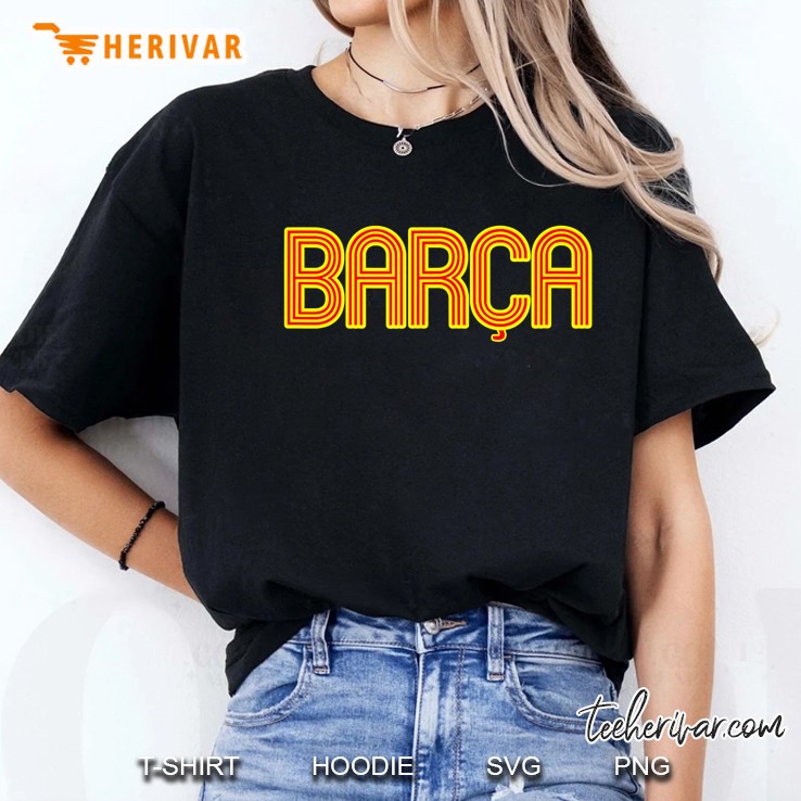 Barcelona Soccer Spain Barca Futbol Fan Jersey Style Ladies Tee