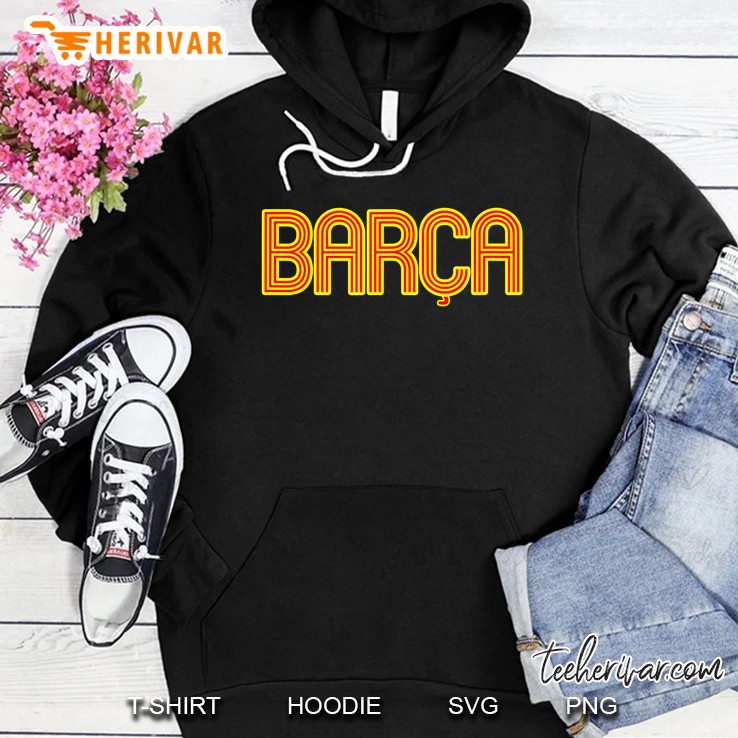 Barcelona Soccer Spain Barca Futbol Fan Jersey Style Hoodie