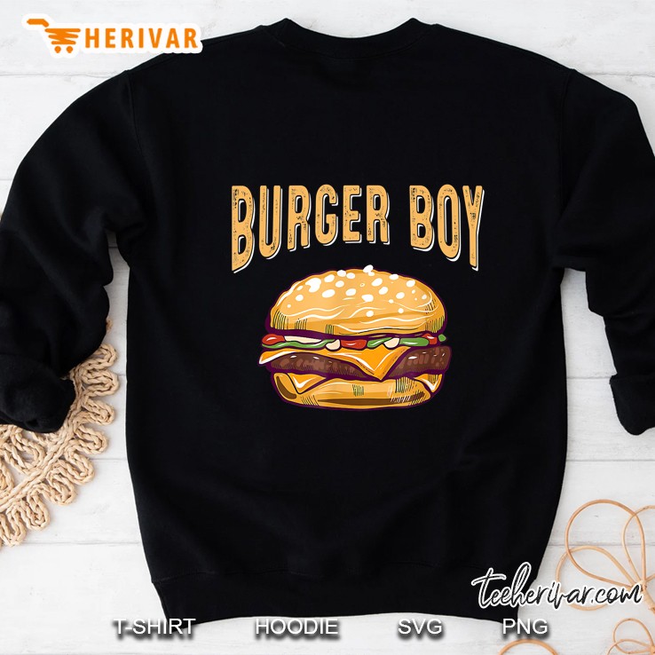 Hamburger Cheeseburger Burger Boy Funny Fast Food Sweatshirt