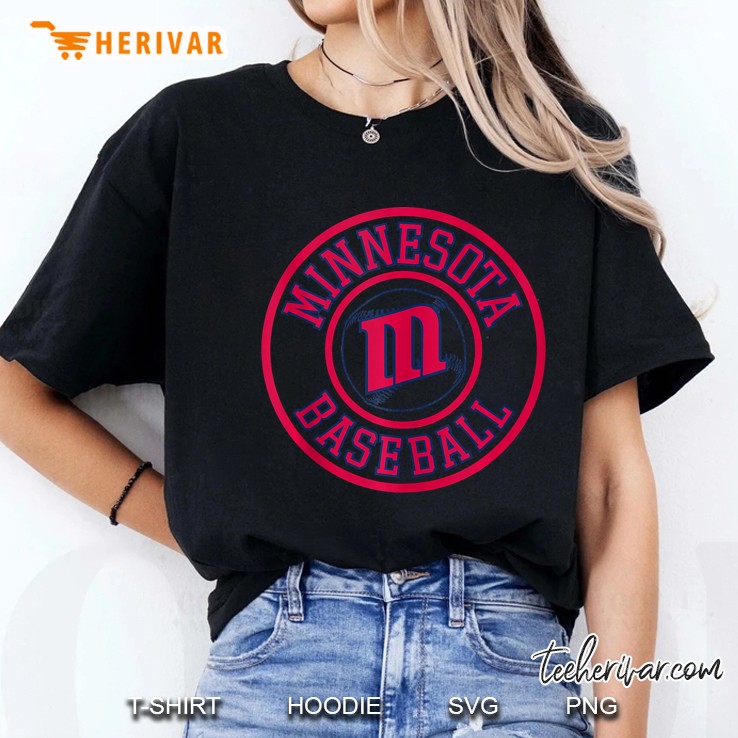 Minnesota Baseball Badge Minneapolis Twin City Ladies Tee