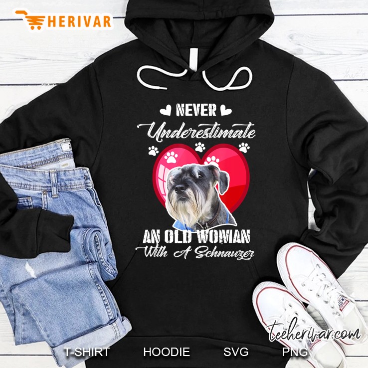 Never Underestimate An Old Woman With A Schnauzer Dog Lover Mugs