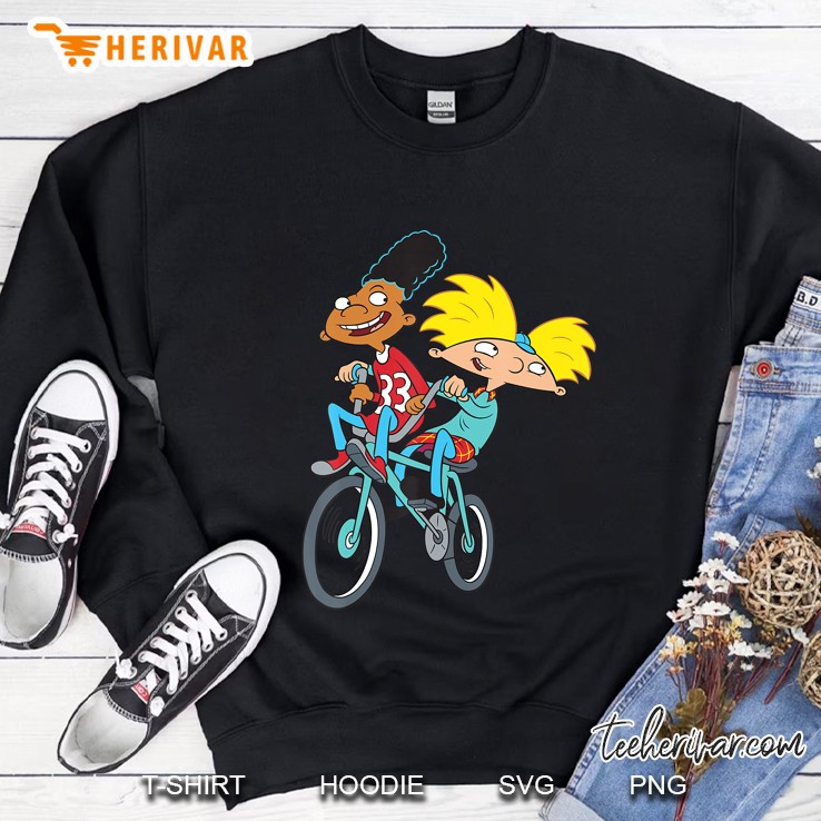 Nickelodeon Hey Arnold Characters Riding A Bike Sweatshirt