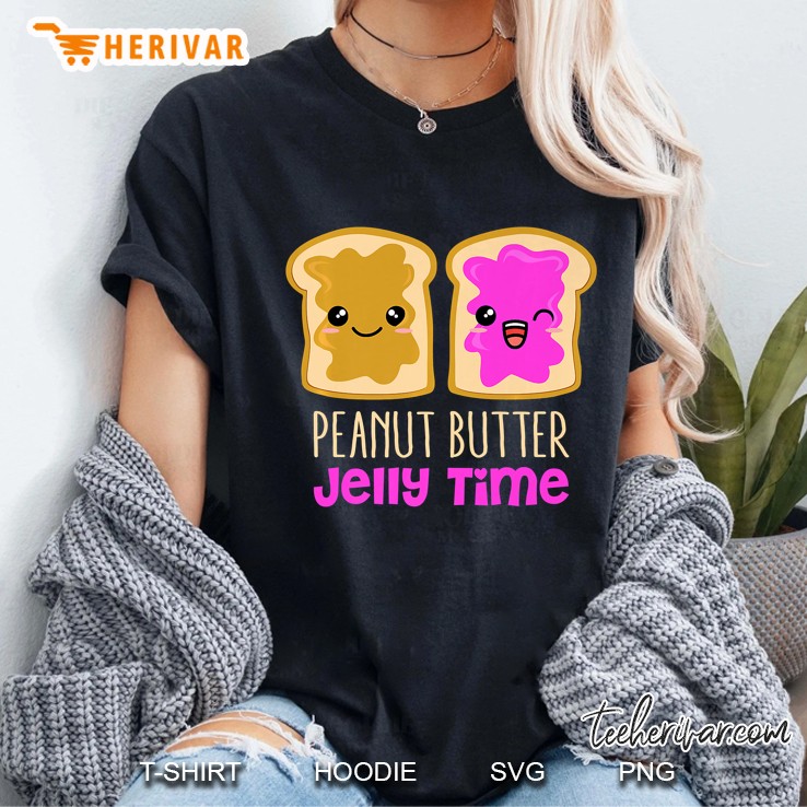 Pb&J Funny Peanut Butter Jelly Time Hoodie