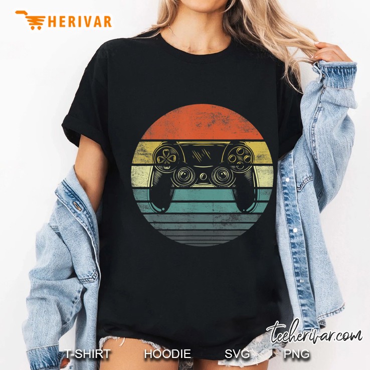 Video Gamer Gifts Funny Retro Video Game Controller Gaming Ladies Tee