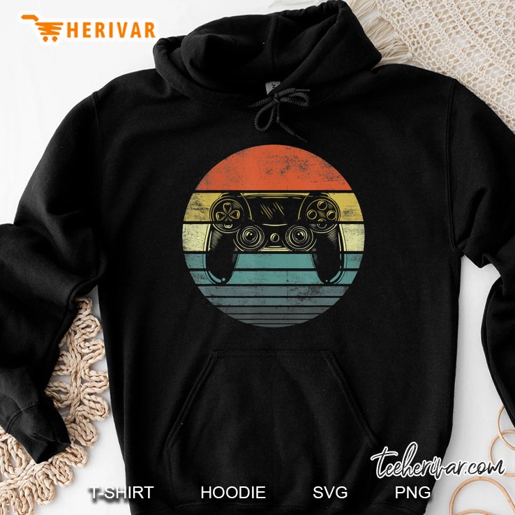 Video Gamer Gifts Funny Retro Video Game Controller Gaming Hoodie