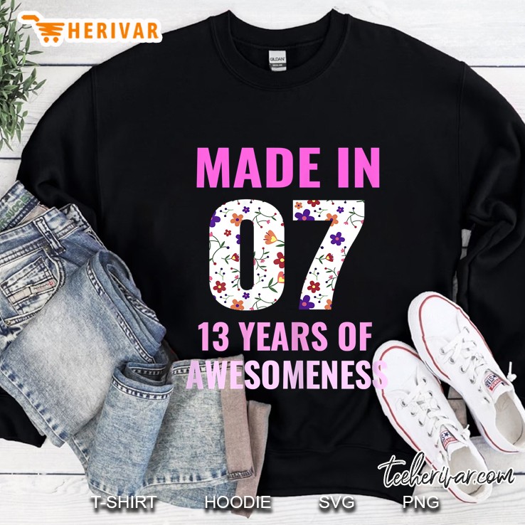 Womens 13 Year Old Girl 13Th Birthday Gift Born In 2007 Mugs