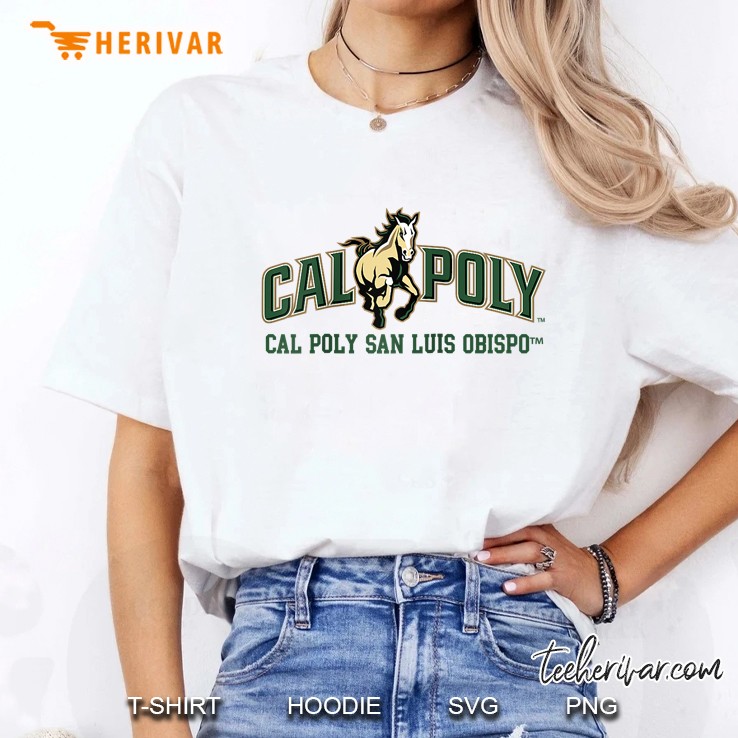 Cal Poly Slo Mustangs Ncaa Ppcpo07 Raglan Baseball Ladies Tee