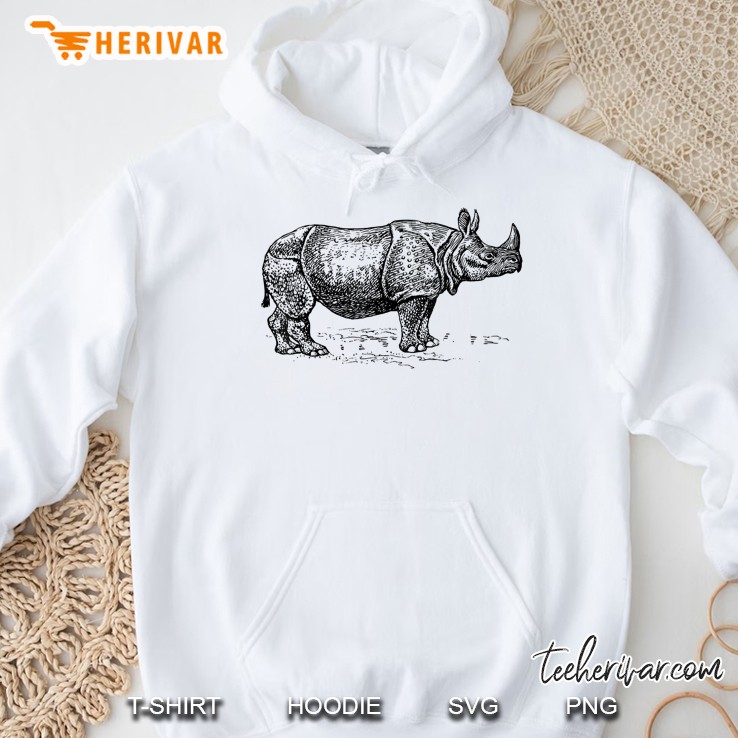 Rhinoceros Rhino Unicorn Horn Hoodie