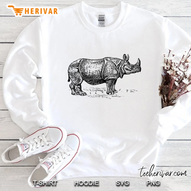 Rhinoceros Rhino Unicorn Horn Sweatshirt
