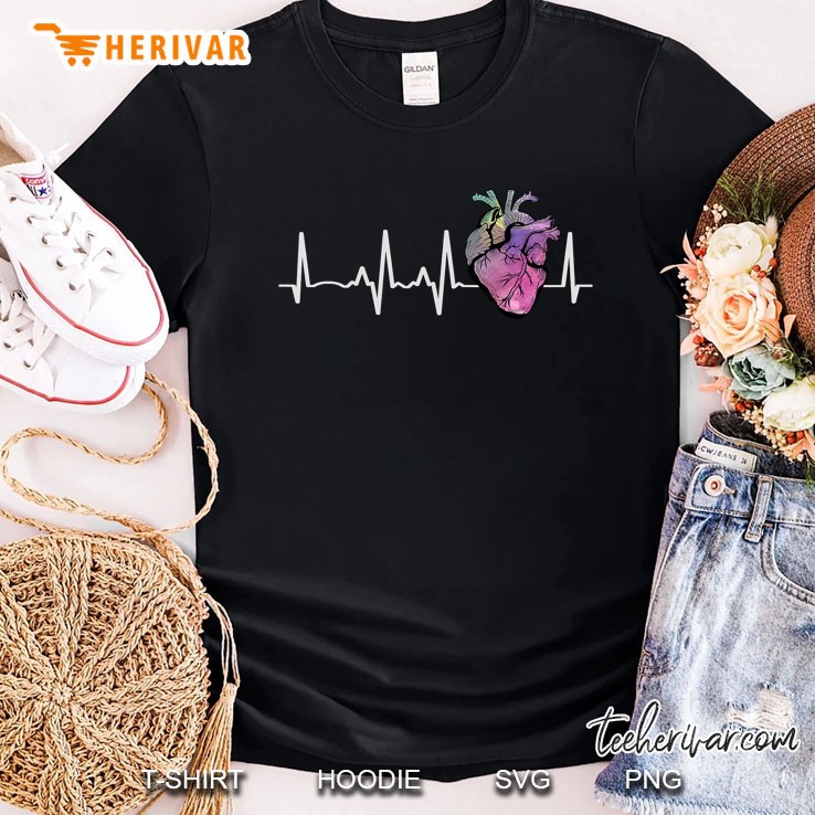 Heartbeat From Real Human Heart Medical Anatomical Graphic Shirt