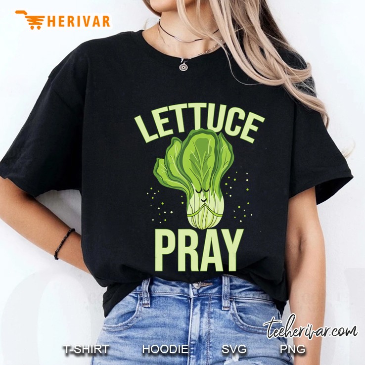 Lettuce Pray Funny Christian Pun Ladies Tee