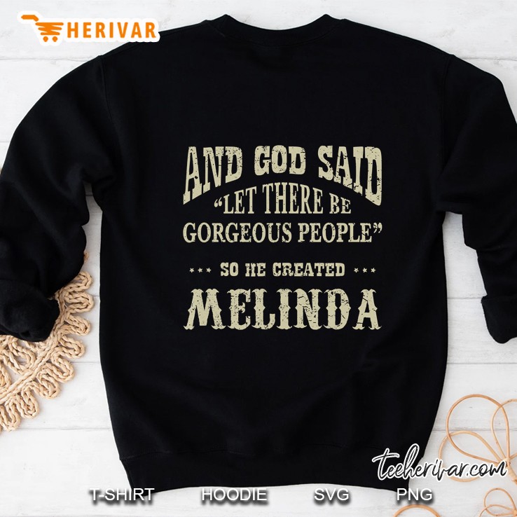 Personalized Birthday Gift Idea For Person Named Melinda Sweatshirt
