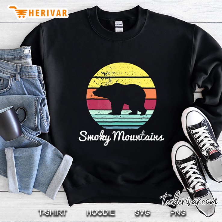 Retro Great Smoky Mountains National Park Bear Sweatshirt