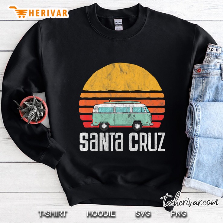 Retro Santa Cruz, Ca Hippie Van Beach Bum Surfer Mugs