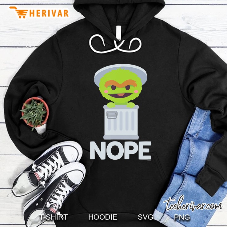 Sesame Street Oscar The Grouch Nope Hoodie