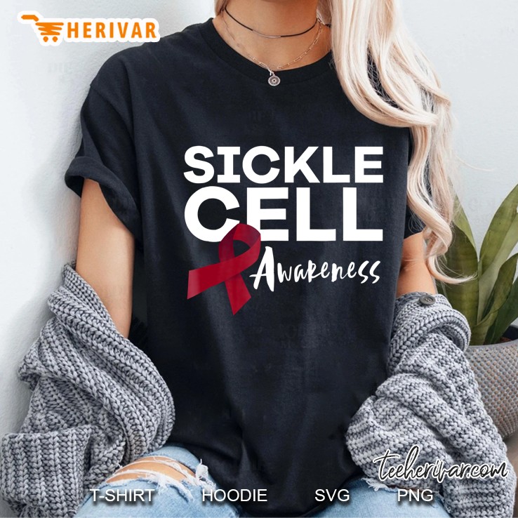 Sickle Cell Awareness Shirt Anemia Support Ladies Tee