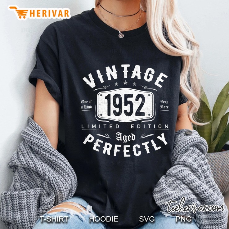 Vintage 1952 68Th Birthday Gift Idea 68 Years Old Hoodie