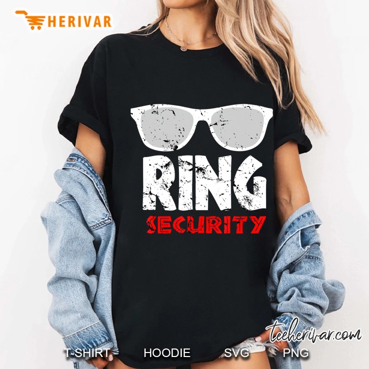 A Kid Ring Security Ring Bearer Funny Boys Wedding Party Ladies Tee
