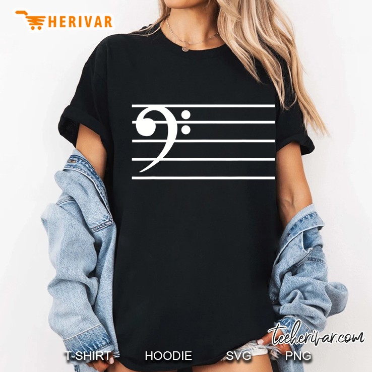Bass Clef Note Ladies Tee