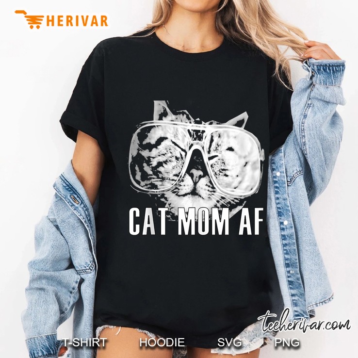 Cat Mom Af Tank Top Hoodie