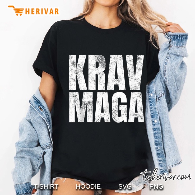 Distressed Krav Maga Israeli Gifts Idf Self-Defense Training Tank Top Ladies Tee