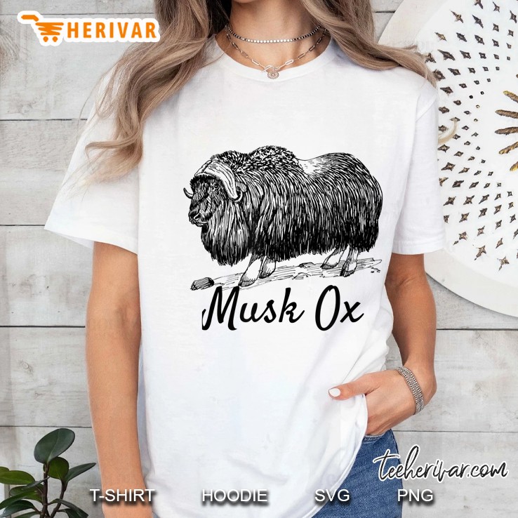 Alaska Muskox Animal Vintage Hoodie