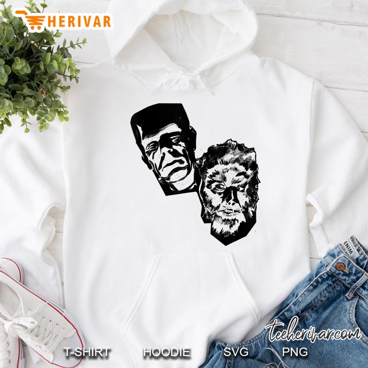 Classic Halloween Monster Poster Horror Movie Werewolf Hoodie