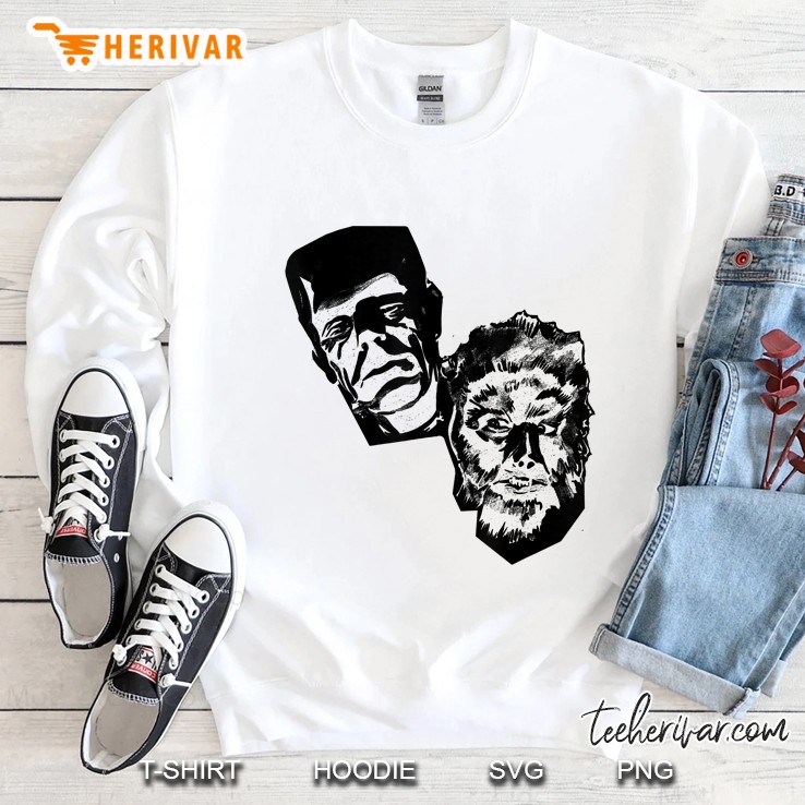 Classic Halloween Monster Poster Horror Movie Werewolf Sweatshirt