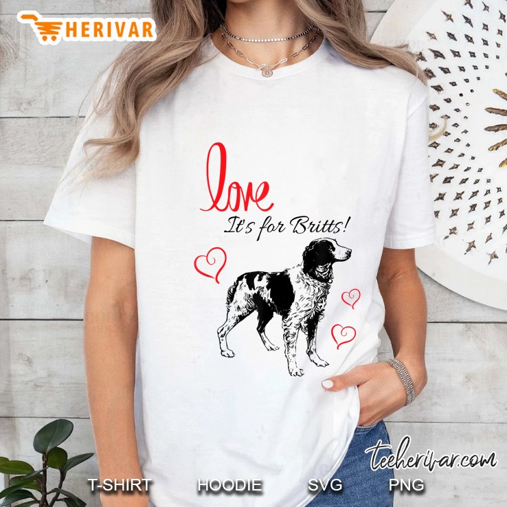 Love Britts! Brittany Spaniel Hunting Dog Valentine