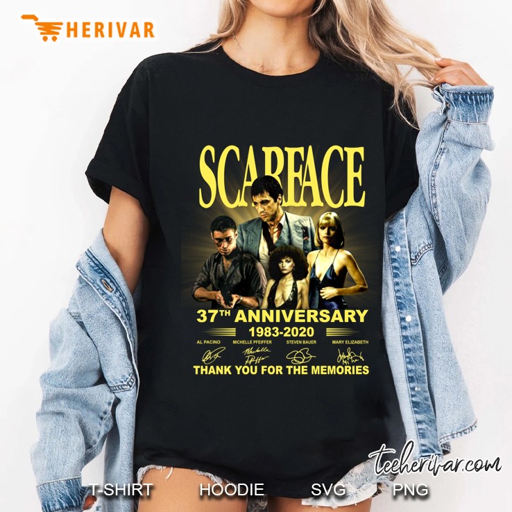 Scarface 37th Anniversary 1983-2020 Thank You For The Memories Ladies Tee