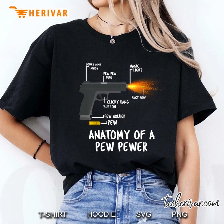Anatomy Of A Pew Pewer Ammo Gun Amendment Meme Ladies Tee