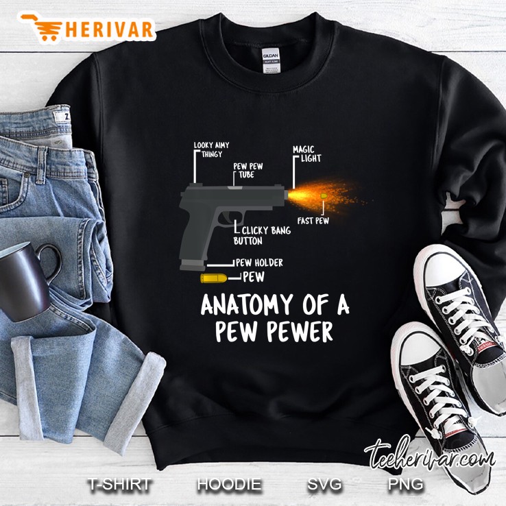 Anatomy Of A Pew Pewer Ammo Gun Amendment Meme Sweatshirt